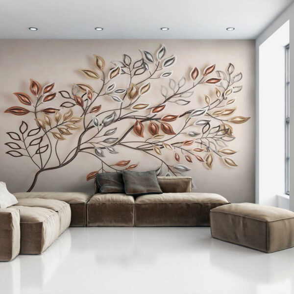 Arbre en métal avec feuilles Arbre en métal avec feuilles