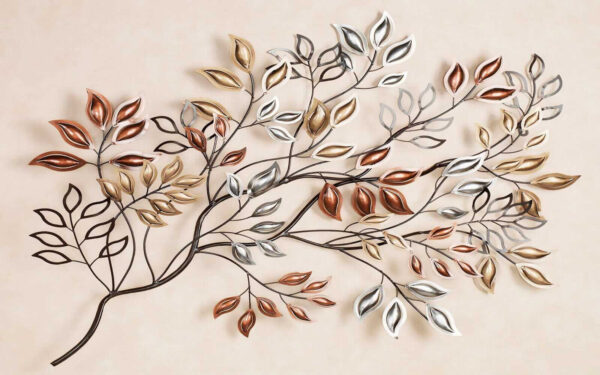 Arbre en métal avec feuilles Arbre en métal avec feuilles