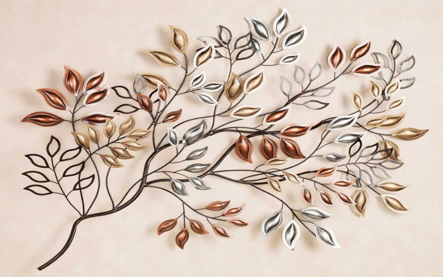 Arbre en métal avec feuilles Arbre en métal avec feuilles