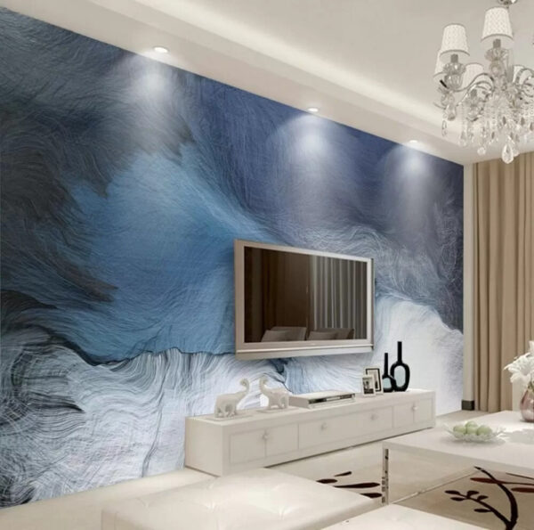 Peinture bleue et blanche Peinture bleue et blanche