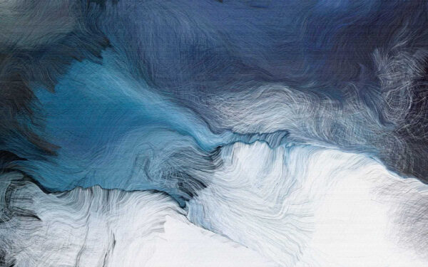 Peinture bleue et blanche Peinture bleue et blanche