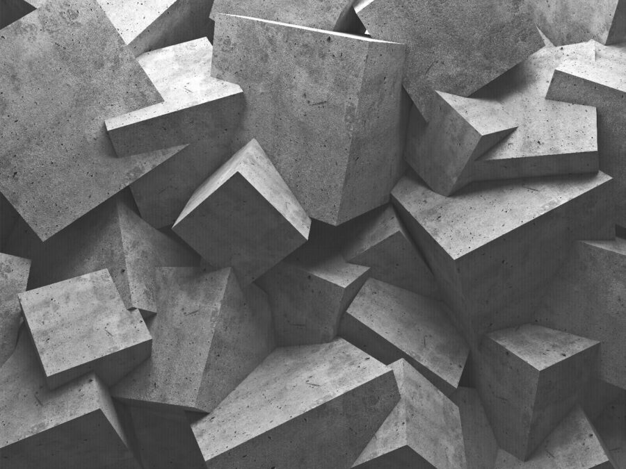 Pile de blocs de béton
