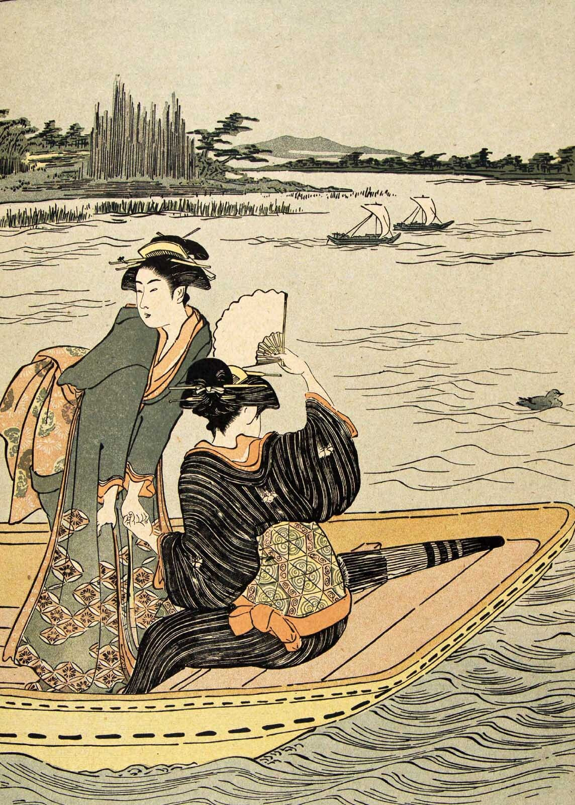 Groupe de femmes dans un bateau u00563p - Groupe de femmes dans un bateau - tegory