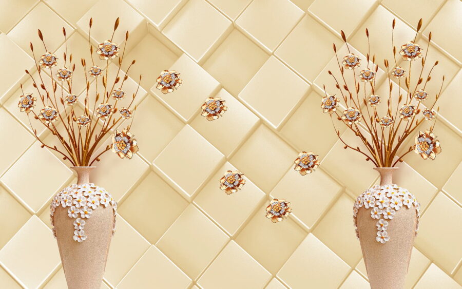 Vases avec fleurs