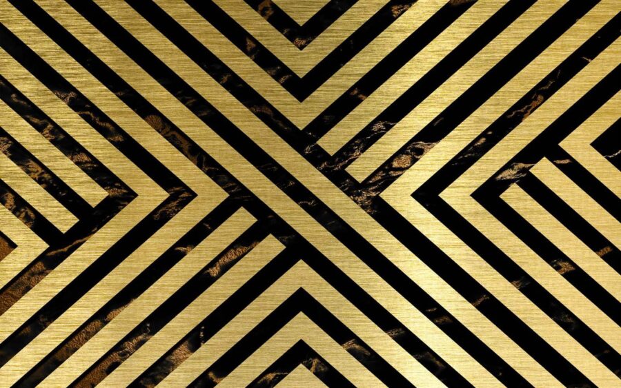 Papier peint Lignes géométriques dynamiques et contrastées. – Image 2