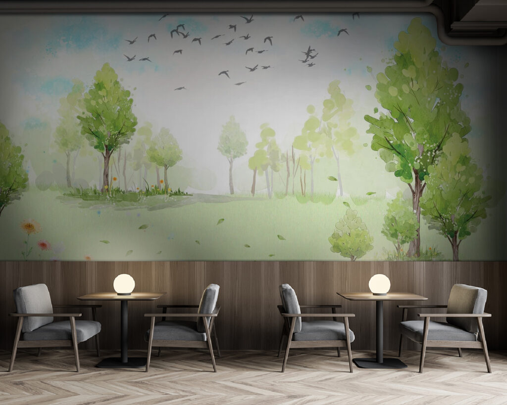 u02064piz137m 1024x819 - Champ vert avec des arbres et des oiseaux volant dans le ciel - tegory