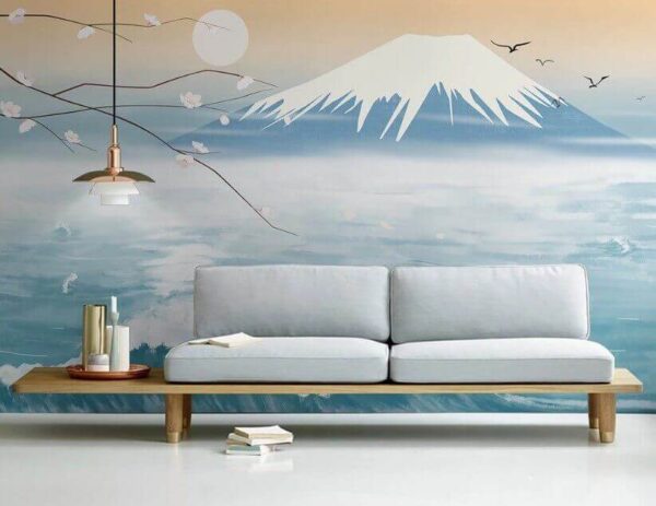 Montagne avec des vagues et un oiseau en vol u02326pig1m 600x463 - Montagne avec des vagues et un oiseau en vol - tegory