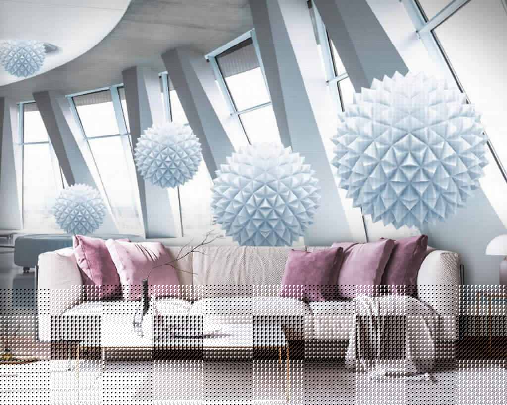 u02490pig38 1024x819 - Boules blanches au plafond - tegory