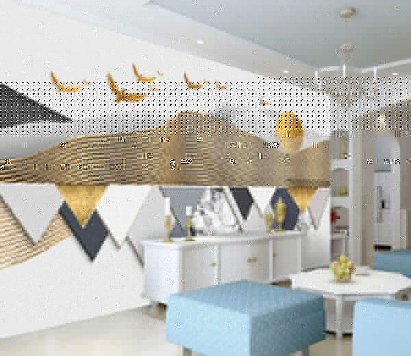 Papier peint avec des oiseaux volant dans le ciel Papier peint avec des oiseaux volant dans le ciel
