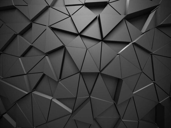 Motif triangulaire noir sur une surface Motif triangulaire noir sur une surface