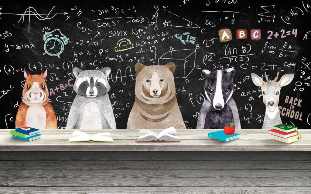 Table avec des animaux Table avec des animaux