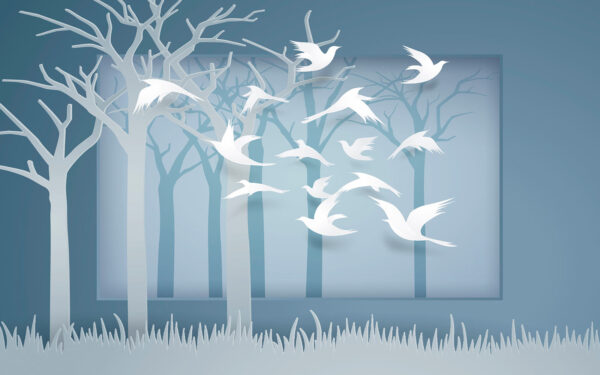 Papier découpé représentant des oiseaux volant dans les airs u05511p 600x375 - Papier découpé représentant des oiseaux volant dans les airs - tegory