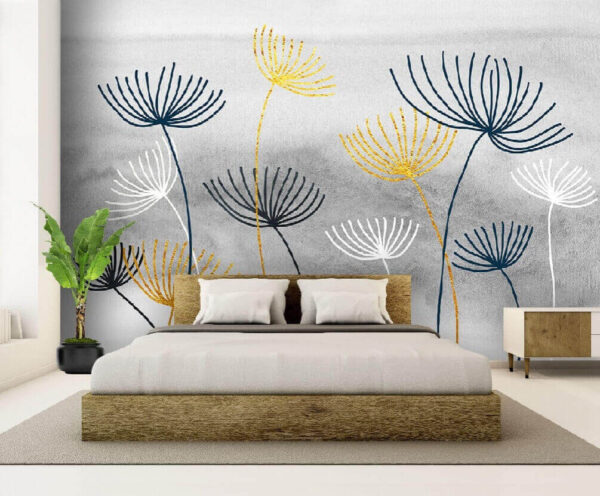 Fleurs jaunes et bleues Fleurs jaunes et bleues