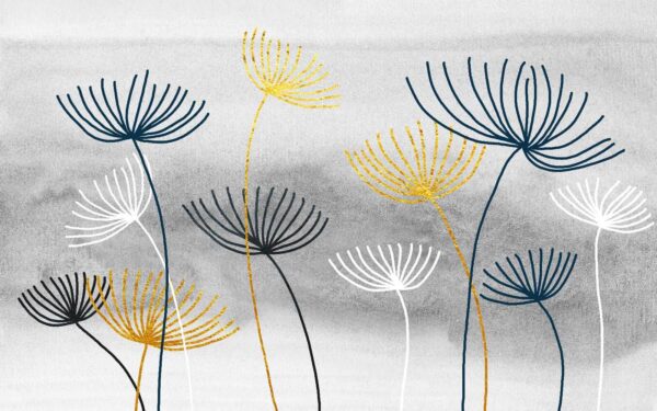 Fleurs jaunes et bleues Fleurs jaunes et bleues