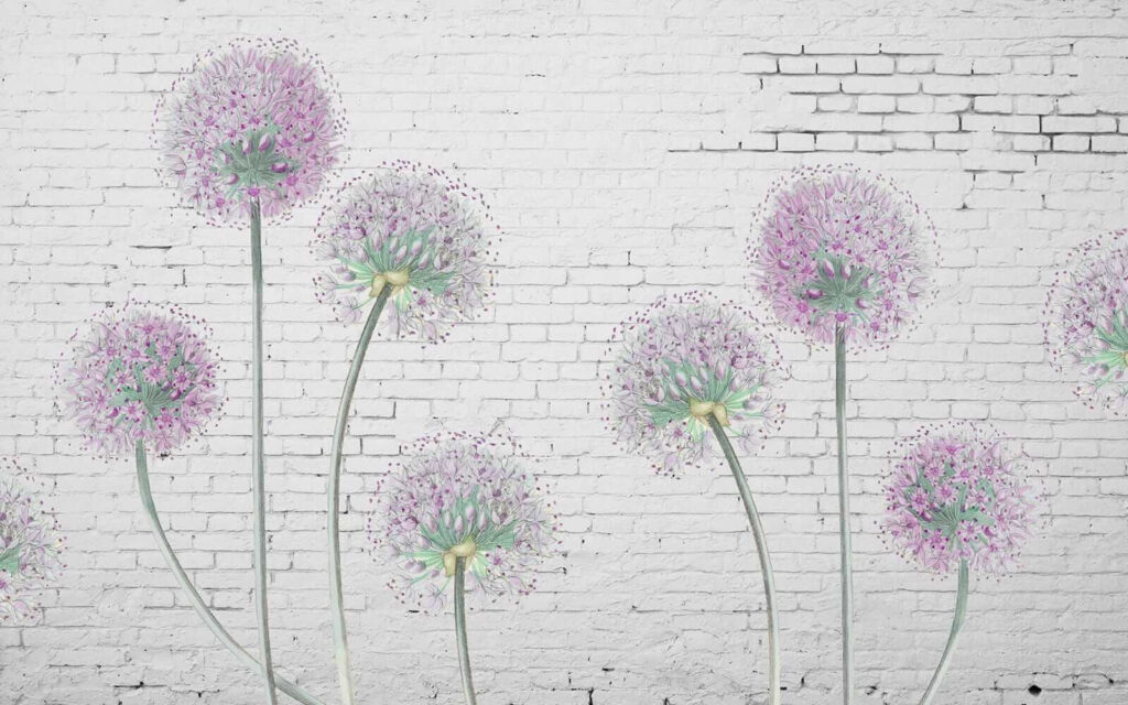 Peinture de fleurs violettes Peinture de fleurs violettes