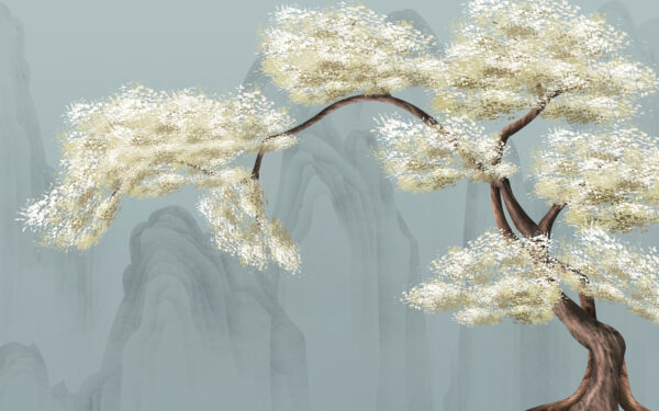 Arbre à fleurs blanches Arbre à fleurs blanches