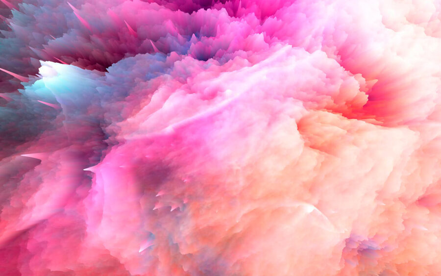 Nuage de fumée coloré