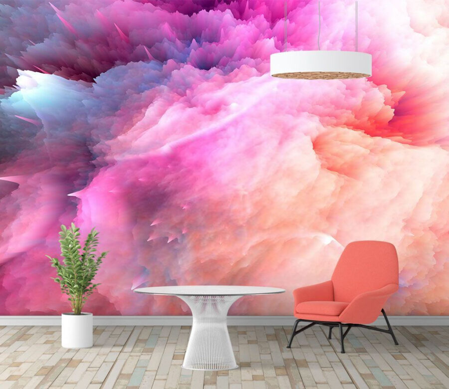 Nuage de fumée coloré