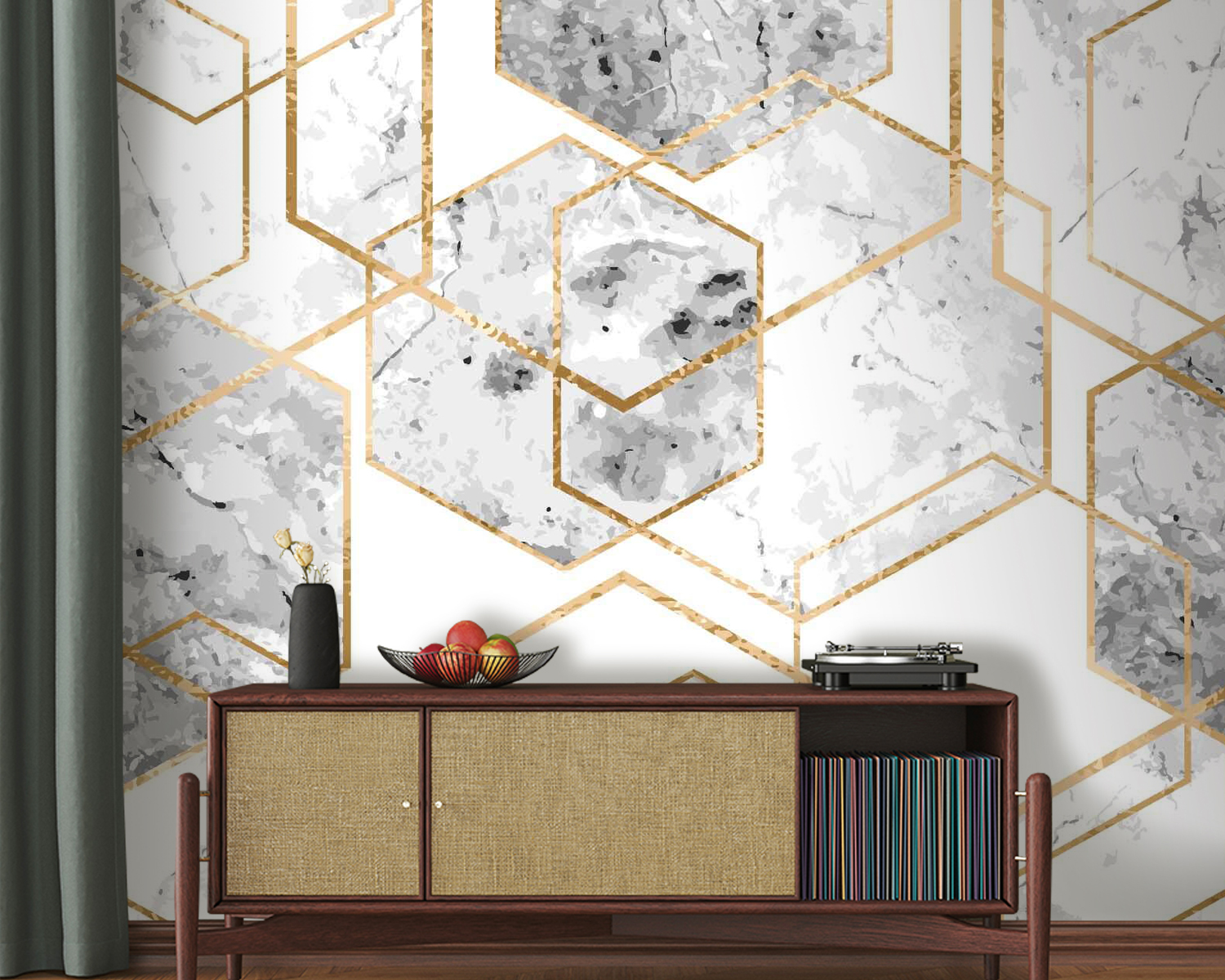 Élégant motif hexagonal en marbre u04140pig20m - Élégant motif hexagonal en marbre - tegory