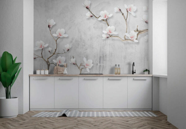 Fleurs blanches sur fond blanc Fleurs blanches sur fond blanc