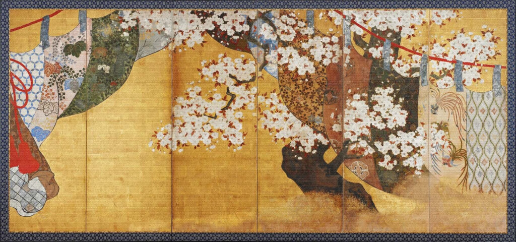Écran avec une peinture représentant un arbre Écran avec une peinture représentant un arbre