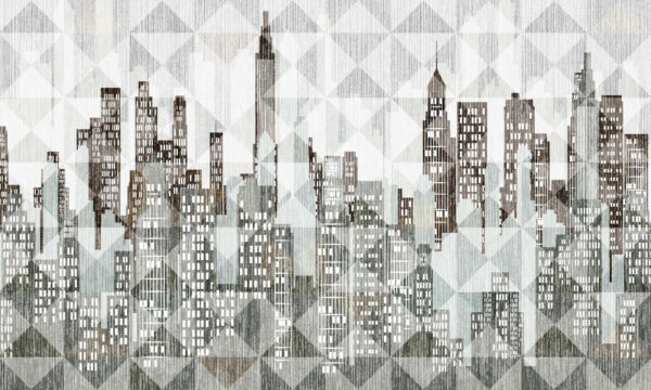 Vue d'ensemble de la ville avec de nombreuses fenêtres Vue d'ensemble de la ville avec de nombreuses fenêtres