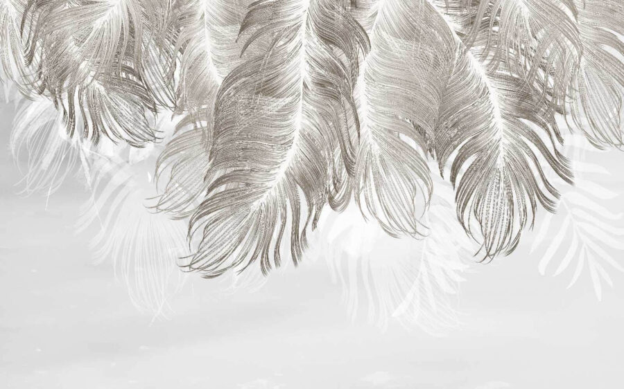 Plumes délicates dans des teintes douces Plumes délicates dans des teintes douces