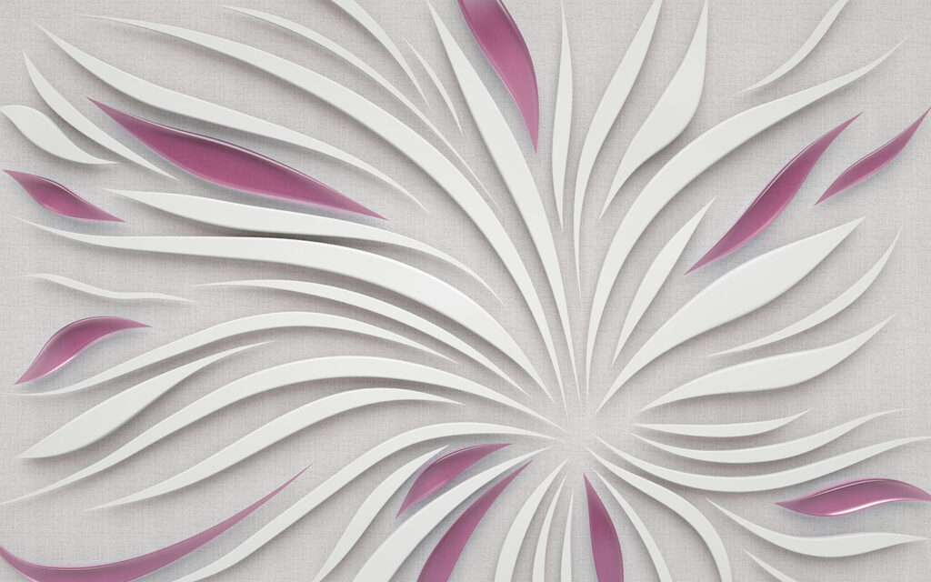 Un motif blanc et violet Un motif blanc et violet