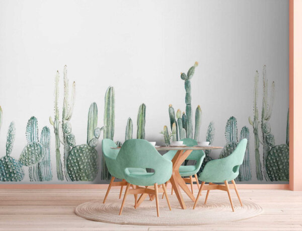 Groupe de cactus sur fond blanc Groupe de cactus sur fond blanc
