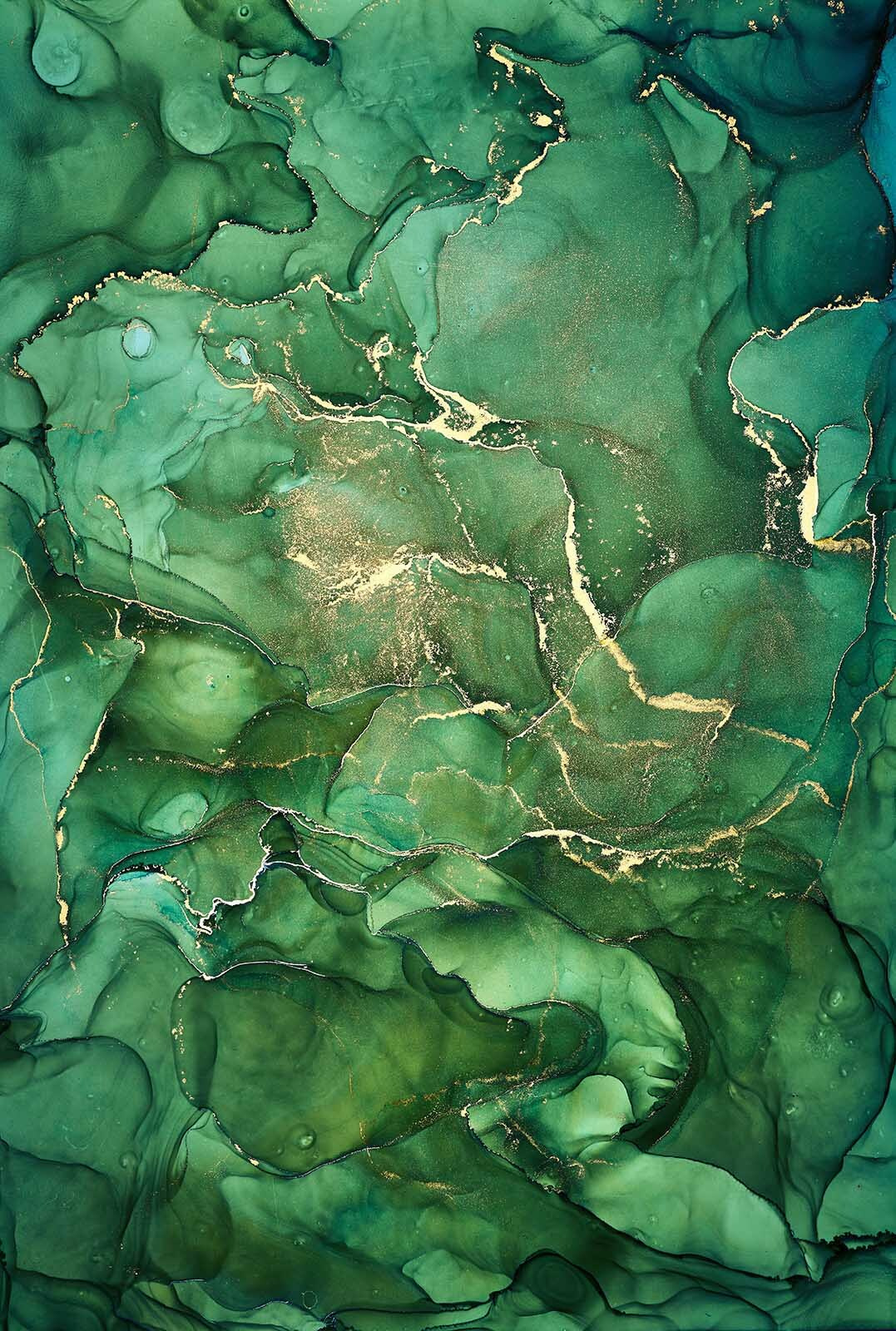 Couches abstraites de teintes vertes profondes u07507p - Couches abstraites de teintes vertes profondes - tegory