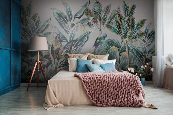 Feuilles tropicales avec oiseaux cachés u09335pib3 600x400 - Feuilles tropicales avec oiseaux cachés