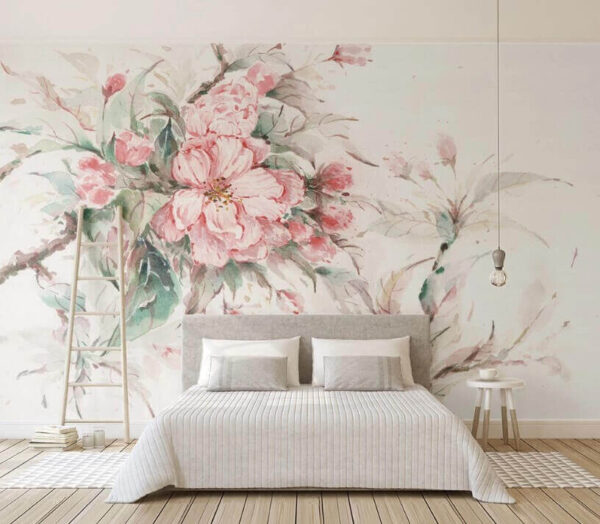 Peinture de fleurs roses Peinture de fleurs roses
