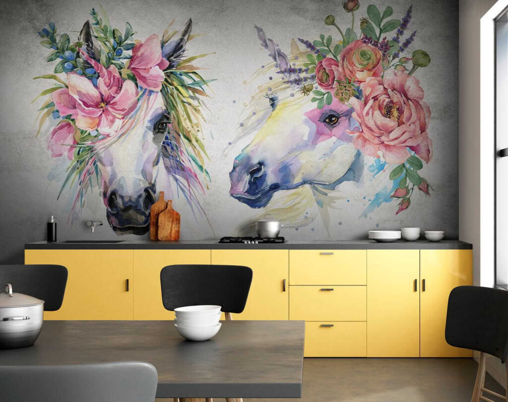 Couple de chevaux avec des fleurs sur la tête u14264pik2 1024x810 - Couple de chevaux avec des fleurs sur la tête