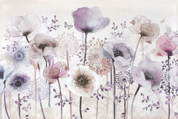 Peinture de fleurs et de papillons Peinture de fleurs et de papillons