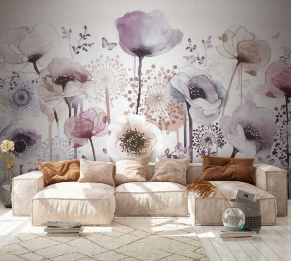 Peinture de fleurs et de papillons Peinture de fleurs et de papillons