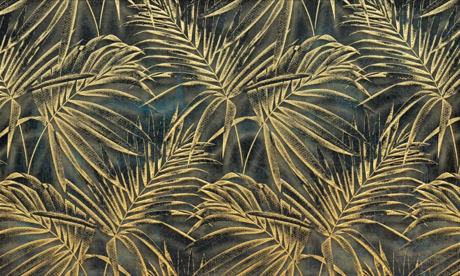 Feuilles tropicales luxuriantes dans un motif élégant Feuilles tropicales luxuriantes dans un motif élégant