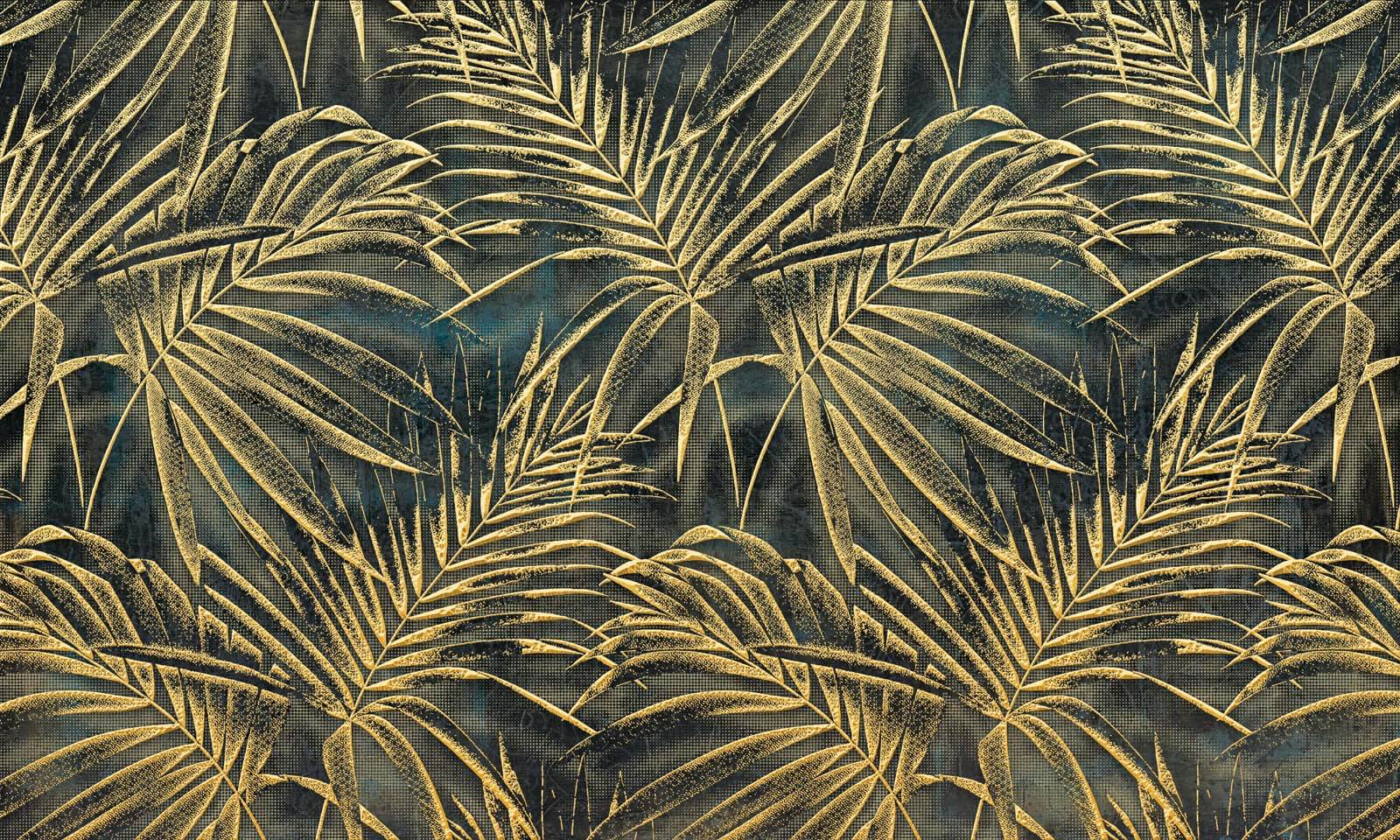 Feuilles tropicales luxuriantes dans un motif élégant u14936p - Feuilles tropicales luxuriantes dans un motif élégant - tegory