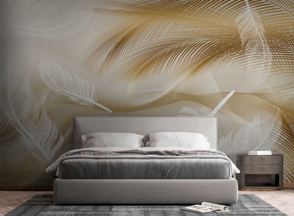Plumes élégantes en vagues douces. Plumes élégantes en vagues douces.