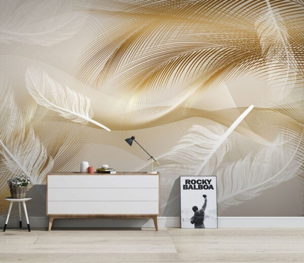 Plumes élégantes en vagues douces. Plumes élégantes en vagues douces.