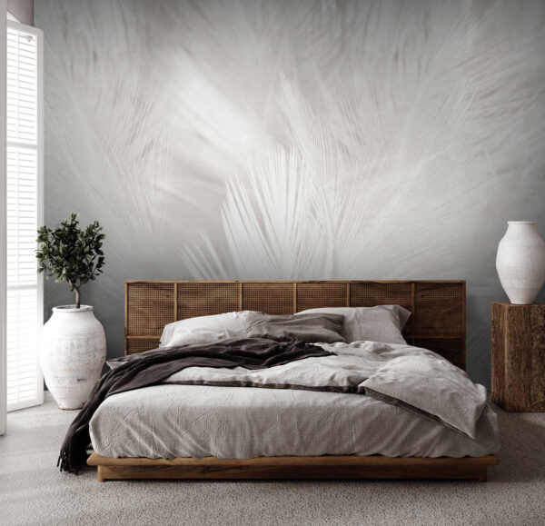 Plumes blanches sur une surface blanche Plumes blanches sur une surface blanche