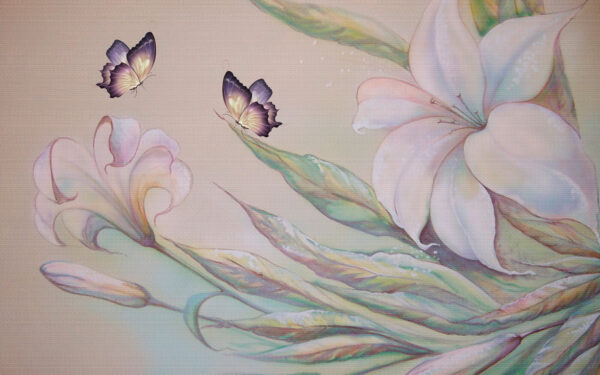 Peinture de fleurs et de papillons u15861p 600x375 - Peinture de fleurs et de papillons - tegory