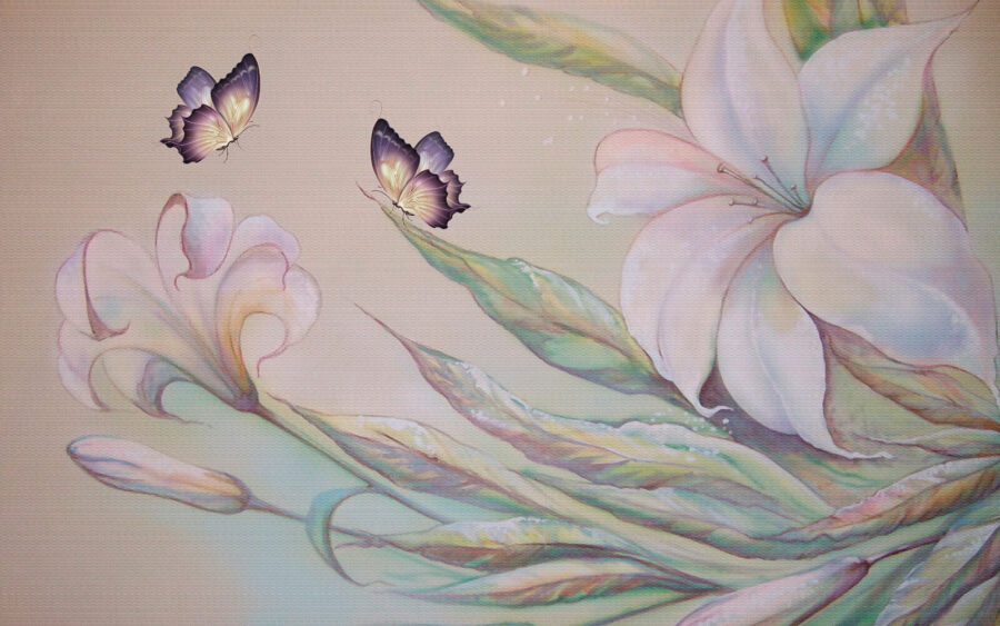 Peinture de fleurs et de papillons u15861p 900x563 - Peinture de fleurs et de papillons - tegory