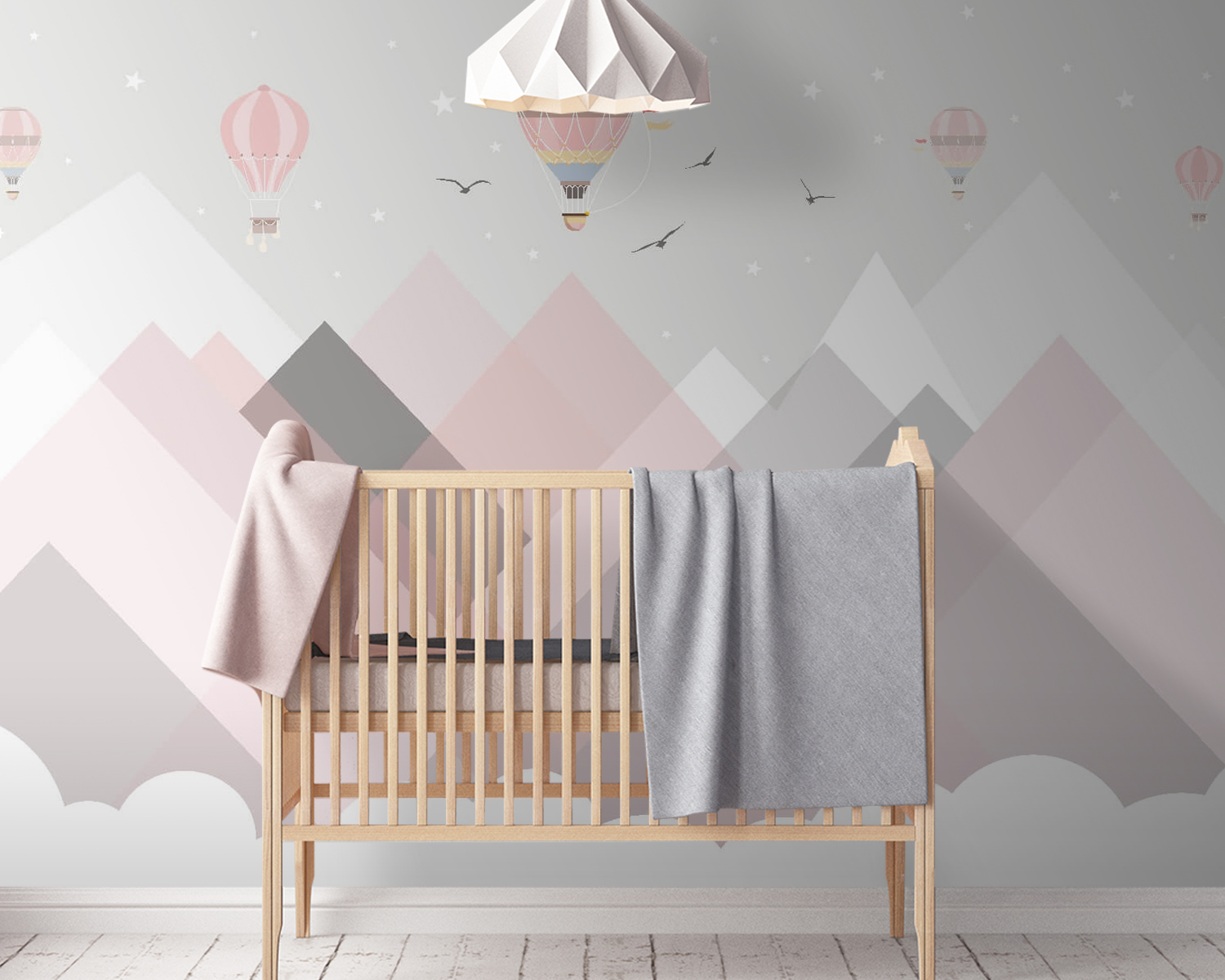 u16015pir142m - Montgolfières au-dessus des montagnes - tegory