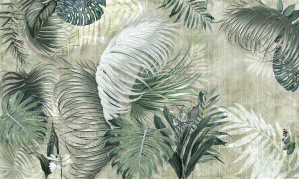 Papier peint avec un motif de feuilles u23083p 600x360 - Papier peint avec un motif de feuilles - tegory
