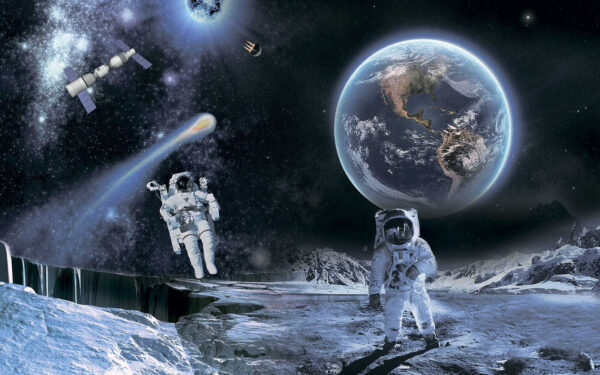 Astronautes sur la lune Astronautes sur la lune