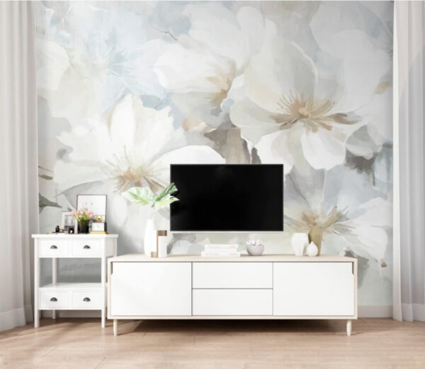 Fleurs blanches délicates dans des tons doux Fleurs blanches délicates dans des tons doux