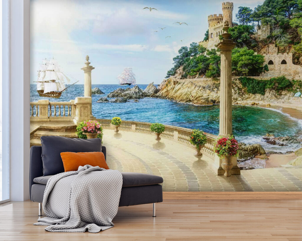 Balcon avec colonnes et fleurs du côté de l'océan u26407pig25 1024x819 - Balcon avec colonnes et fleurs du côté de l'océan - tegory