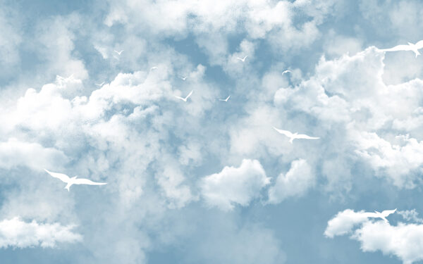 Groupe d'oiseaux dans le ciel Groupe d'oiseaux dans le ciel