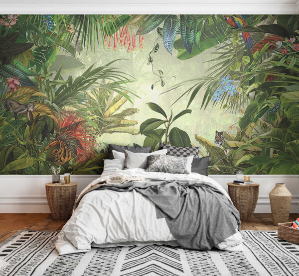 Peinture d'une forêt tropicale Peinture d'une forêt tropicale