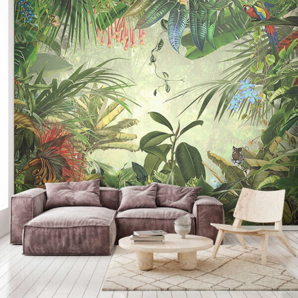 Peinture d'une forêt tropicale Peinture d'une forêt tropicale